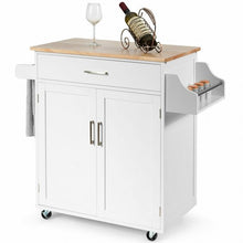 Load image into Gallery viewer, Spice Rack Towel Rack Drawer Cabinet-White
