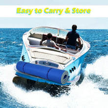 Load image into Gallery viewer, 9&#39; x 6&#39; 3 Layer Floating Water Pad Foam Mat -Blue
