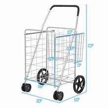 Load image into Gallery viewer, Utility Foldable Jumbo Shopping Cart
