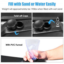 Load image into Gallery viewer, 4 Pcs 195 lbs Patio Cantilever Offset Umbrella Base Weight Sand
