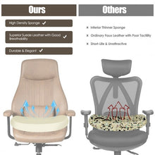 Load image into Gallery viewer, Adjustable Ergonomic High Back Office Chair with Lumbar Support-Brown
