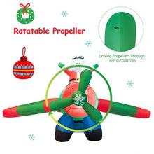 Load image into Gallery viewer, 8Ft LED Blow Up Christmas Santa Claus with Flying Airplane
