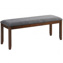 Load image into Gallery viewer, Upholstered Entryway Bench Footstool with Wood Legs
