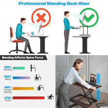 Load image into Gallery viewer, Height Adjustable Standing Computer Desk-Brown
