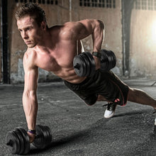 Load image into Gallery viewer, 220 lbs Adjustable Cap Weight Dumbbell Set

