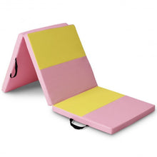 Load image into Gallery viewer, 6&#39; x 2&#39; Folding Fitness Exercise Carry Gymnastics Mat
