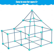 Load image into Gallery viewer, 81 Pieces Kids Crazy Construction Fort Building Kit
