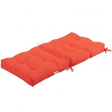 Load image into Gallery viewer, 22" x 44" Tufted Outdoor Patio Chair Seating Pad-Orange
