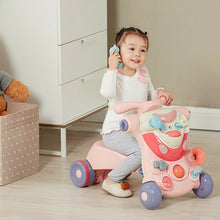 Load image into Gallery viewer, 2-in-1 Baby Walker with Activity Center-Pink
