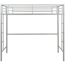 Load image into Gallery viewer, Metal Twin Loft Ladder Beds-Silver

