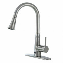 Load image into Gallery viewer, Pull-down Single Handle Brushed Nickel Kitchen Faucet
