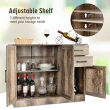 Load image into Gallery viewer, Buffet Storage Cabinet  Kitchen Sideboard with 2 Drawers-Natural
