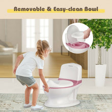 Load image into Gallery viewer, Kids Realistic Flushing Sound Lighting Potty Training Transition Toilet -Pink
