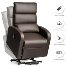 Load image into Gallery viewer, Electric Power Lift  Leather Recliner Chair-Coffee
