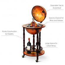 Load image into Gallery viewer, Vintage Globe Wine Stand Bottle Rack
