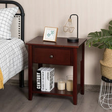 Load image into Gallery viewer, Nightstand Beside Sofa Table End Table with Drawer &amp; Shelf
