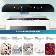Load image into Gallery viewer, Air Drying Countertop Dishwasher with 1.3-Gallon Built-in Water Tank
