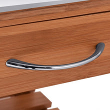 Load image into Gallery viewer, Bamboo Kitchen Shelf Island Trolley Cart
