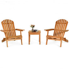 Load image into Gallery viewer, 3 PCS Adirondack Chair Set w/ Widened Armrest
