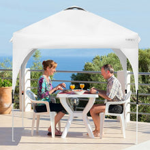 Load image into Gallery viewer, 8&#39; x 8&#39; Outdoor Pop Up Tent Canopy Camping Sun Shelter with Roller Bag-White
