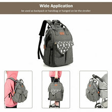 Load image into Gallery viewer, Waterproof Large Diaper Bag Backpack w/ USB Charging
