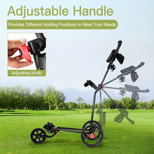 Load image into Gallery viewer, Durable Foldable Steel Golf Cart with Mesh Bag
