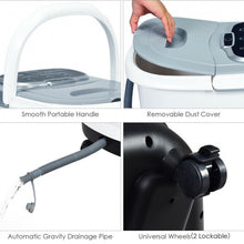 Load image into Gallery viewer, Portable Foot Spa Bath Motorized Massager with Shower-Gray
