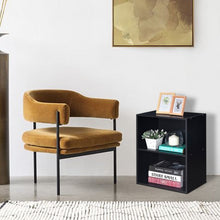 Load image into Gallery viewer, 2 Tier Open Night Stand End Table Sofa Side Storage Furniture-Black
