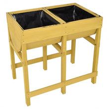 Load image into Gallery viewer, Raised Wooden Planter Vegetable Flower Bed with Liner
