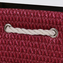Load image into Gallery viewer, Nightstands Storage Drawer Cabinet Chest with 5 Woven Baskets

