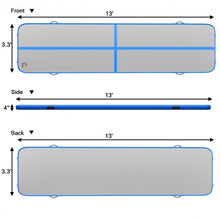 Load image into Gallery viewer, 13&#39; x 3&#39; Inflatable Gymnastic Air Mat with Electric Pump Joinable-Blue
