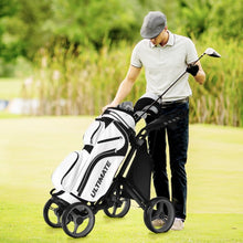 Load image into Gallery viewer, Lightweight Foldable Collapsible 4 Wheels Golf Push Cart-Gray
