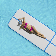 Load image into Gallery viewer, 13&#39; x 3&#39; Inflatable Gymnastic Air Mat with Electric Pump Joinable-Blue
