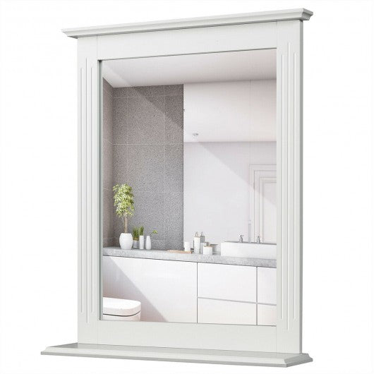 Bathroom Wall Mirror with Shelf Vanity Makeup Mirror