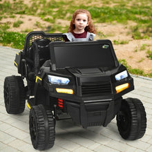 Load image into Gallery viewer, 12V Battery Powered Kids Ride On Dumpbed Truck RC-Black
