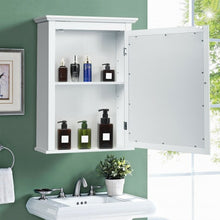 Load image into Gallery viewer, Bathroom Mirror Cabinet Wall Mounted Adjustable Shelf Medicine Storage-White
