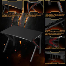 Load image into Gallery viewer, K-Shaped E-Sports Gaming Desk Gamers Computer Table
