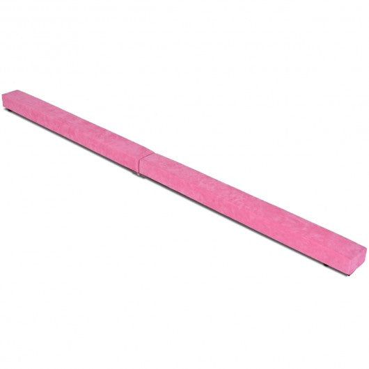 7' Sectional Gymnastics Floor Balance Beam-Pink