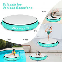 Load image into Gallery viewer, 40&quot; Inflatable Round Gymnastic Mat Tumbling Floor Mat with Electric Pump-Green
