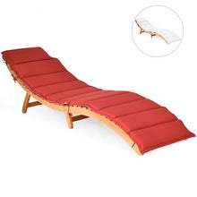 Load image into Gallery viewer, Folding Eucalyptus Outdoor Patio Lounge Chair

