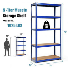 Load image into Gallery viewer, 2 Pcs Storage Shelves Garage Shelving Units Tool Utility Shelves-Navy
