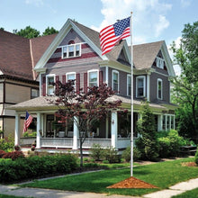 Load image into Gallery viewer, 25 ft Sectional Telescoping Flagpole Kit with an American Flag
