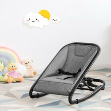 Load image into Gallery viewer, 2-in-1 Adjustable Baby Bouncer and Rocker-Gray
