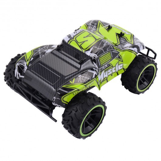 Green 1:12 2.4G RC Car Super High Speed Racing Car