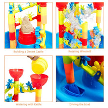 Load image into Gallery viewer, 2 in 1 Sand and Water Table Activity Play Center
