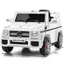 Load image into Gallery viewer, Mercedes Benz G65 Licensed Remote Control Kids Riding Car-White
