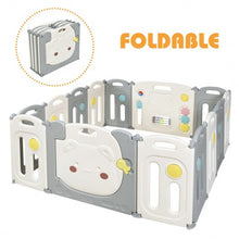 Load image into Gallery viewer, 14-Panel Foldable Baby Playpen Safety Yard with Storage Bag
