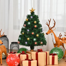 Load image into Gallery viewer, 3&#39; Pre-Lit Fiber Optical Firework Christmas Tree
