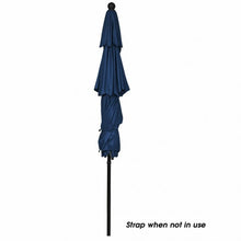 Load image into Gallery viewer, 10&#39; 3 Tier Patio Umbrella Aluminum Sunshade Shelter Double Vented-Navy
