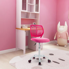 Load image into Gallery viewer, Adjustable Office Task Desk Armless Chair-Pink
